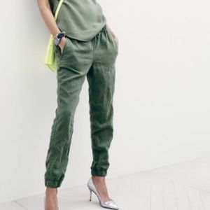 J.Crew Seaside Linen Jogger Style Pants